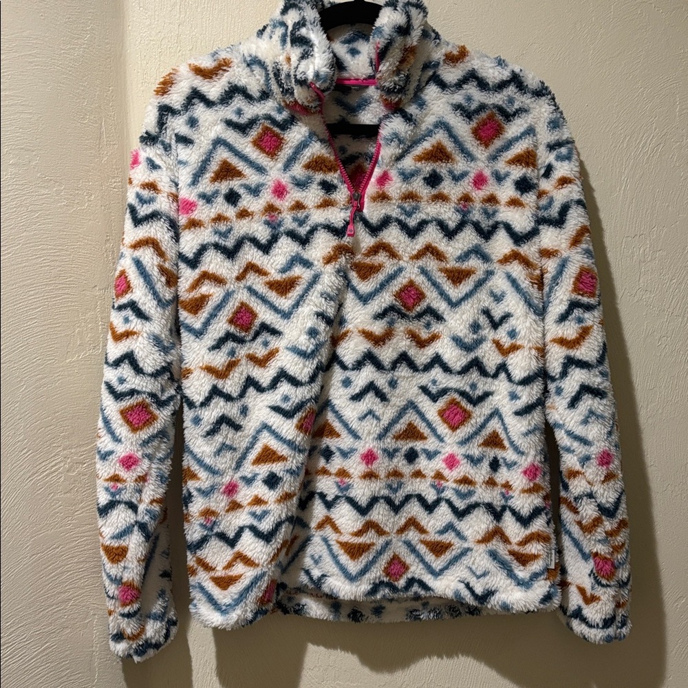 Eddie Bauer Multicolor Fleece Pullover